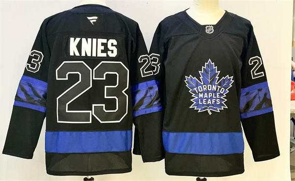Men's Toronto Maple Leafs x drew house #23 Matthew Knies Fanatics Black Alternate Reversible Next Gen Jersey